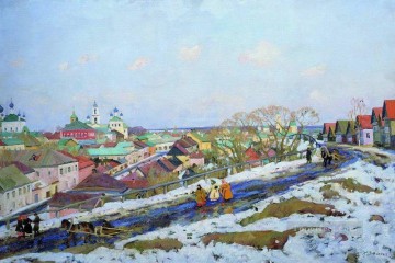 in the province torjok tver governorate 1914 Konstantin Yuon Oil Paintings